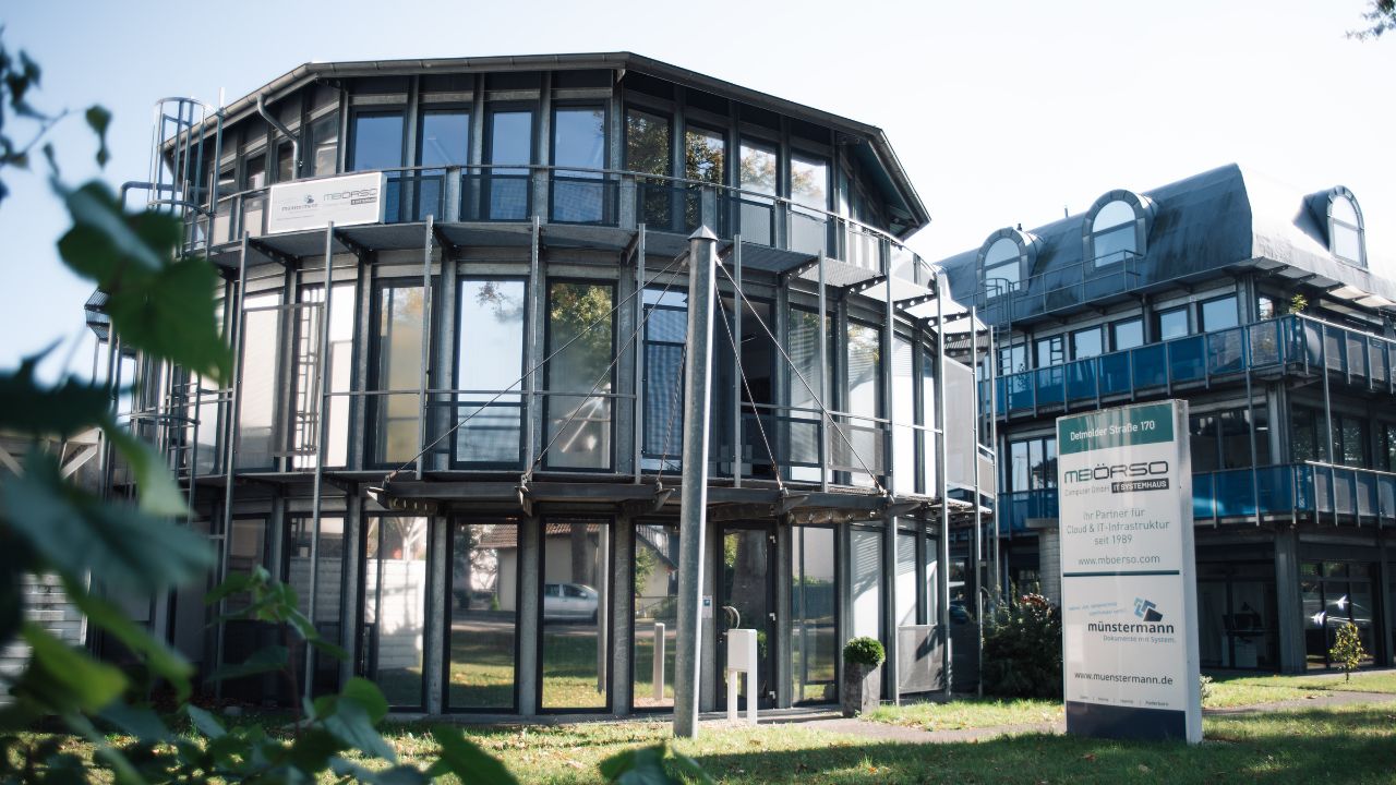 mboerso-impressionen-01 Impressionen vom MBörso Computer GmbH Standort in Paderborn - Außenansicht Firmengebäude an der Detmolder Straße